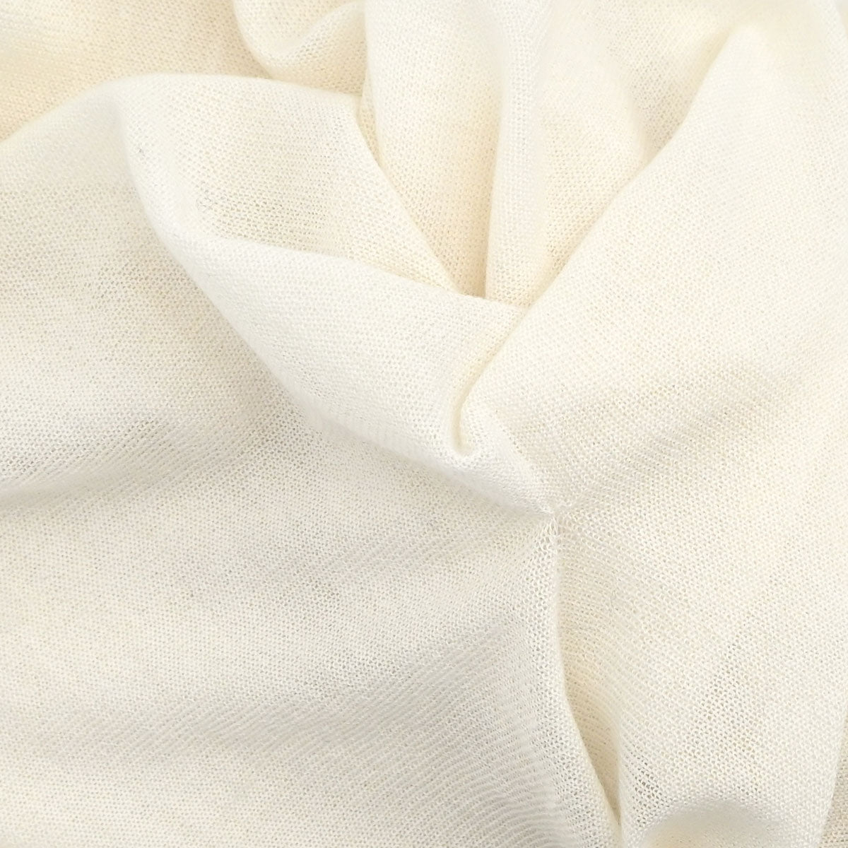 Hermes Long Sleeve Sheer Cardigan Ivory #XL