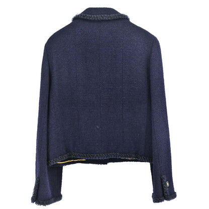 Chanel 1995 Tweed Jacket Navy #40