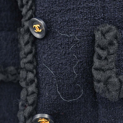 Chanel 1995 Tweed Jacket Navy #40