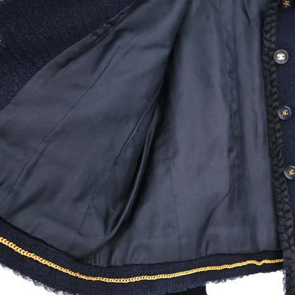 Chanel 1995 Tweed Jacket Navy #40