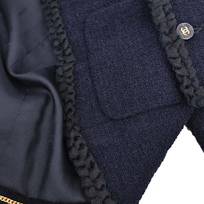 Chanel 1995 Tweed Jacket Navy #40