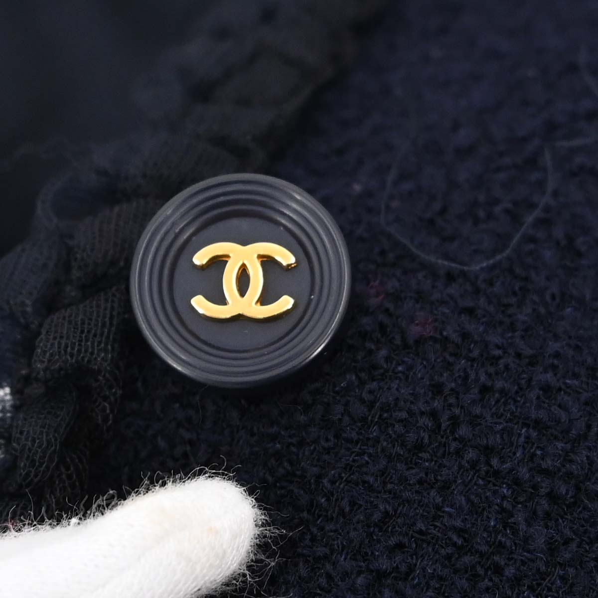 Chanel 1995 Tweed Jacket Navy #40