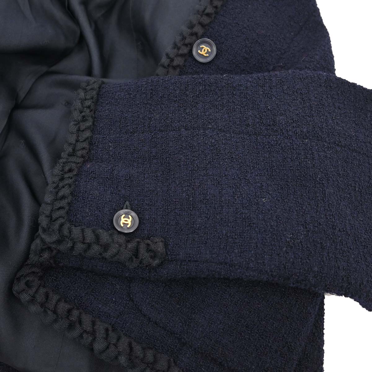 Chanel 1995 Tweed Jacket Navy #40