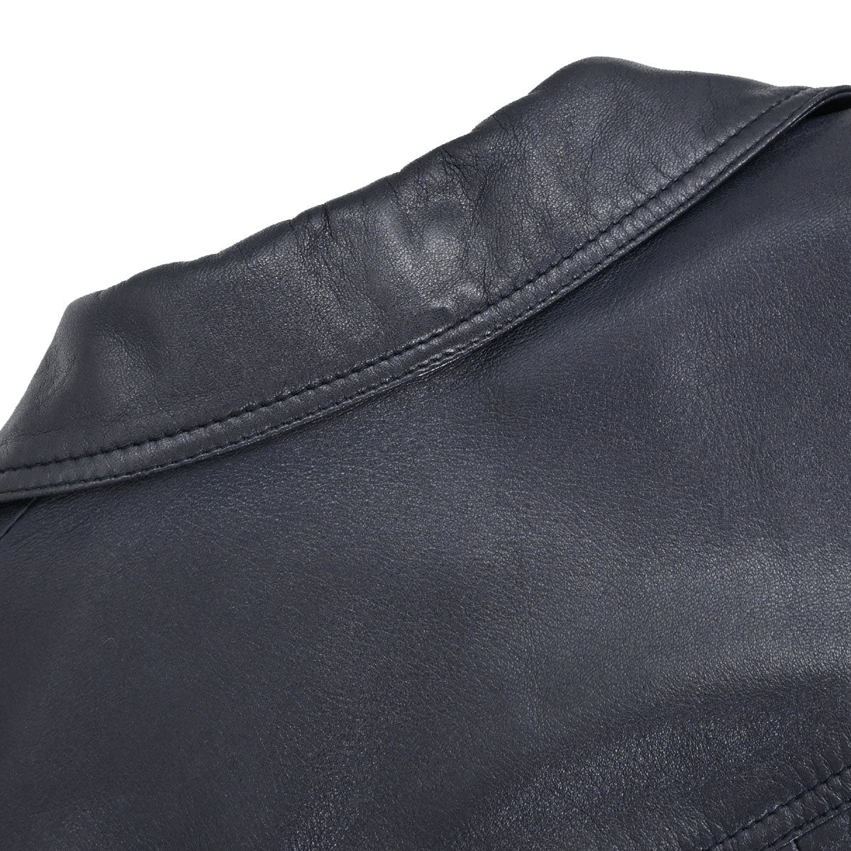 Loewe Leather Jacket Navy #36