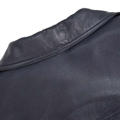 Loewe Leather Jacket Navy #36