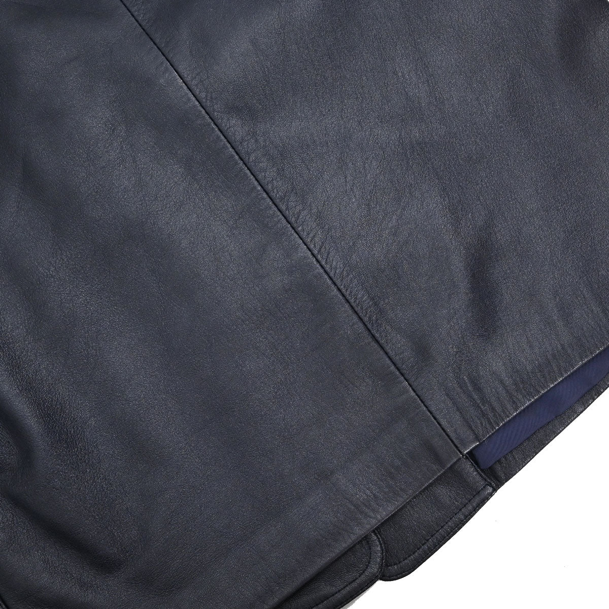 Loewe Leather Jacket Navy #36