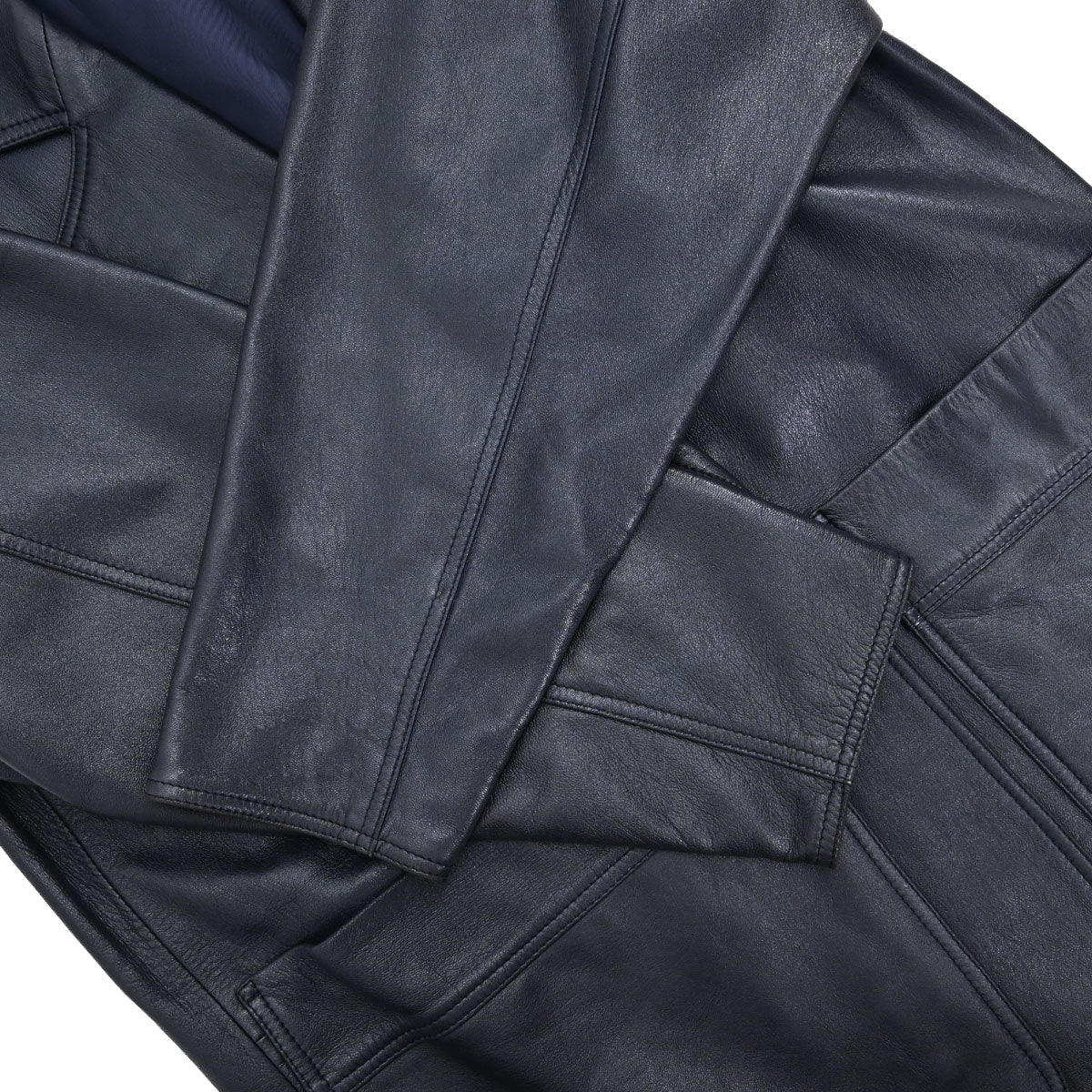 Loewe Leather Jacket Navy #36