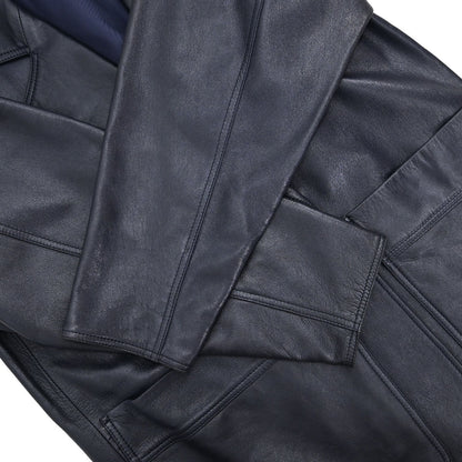 Loewe Leather Jacket Navy #36