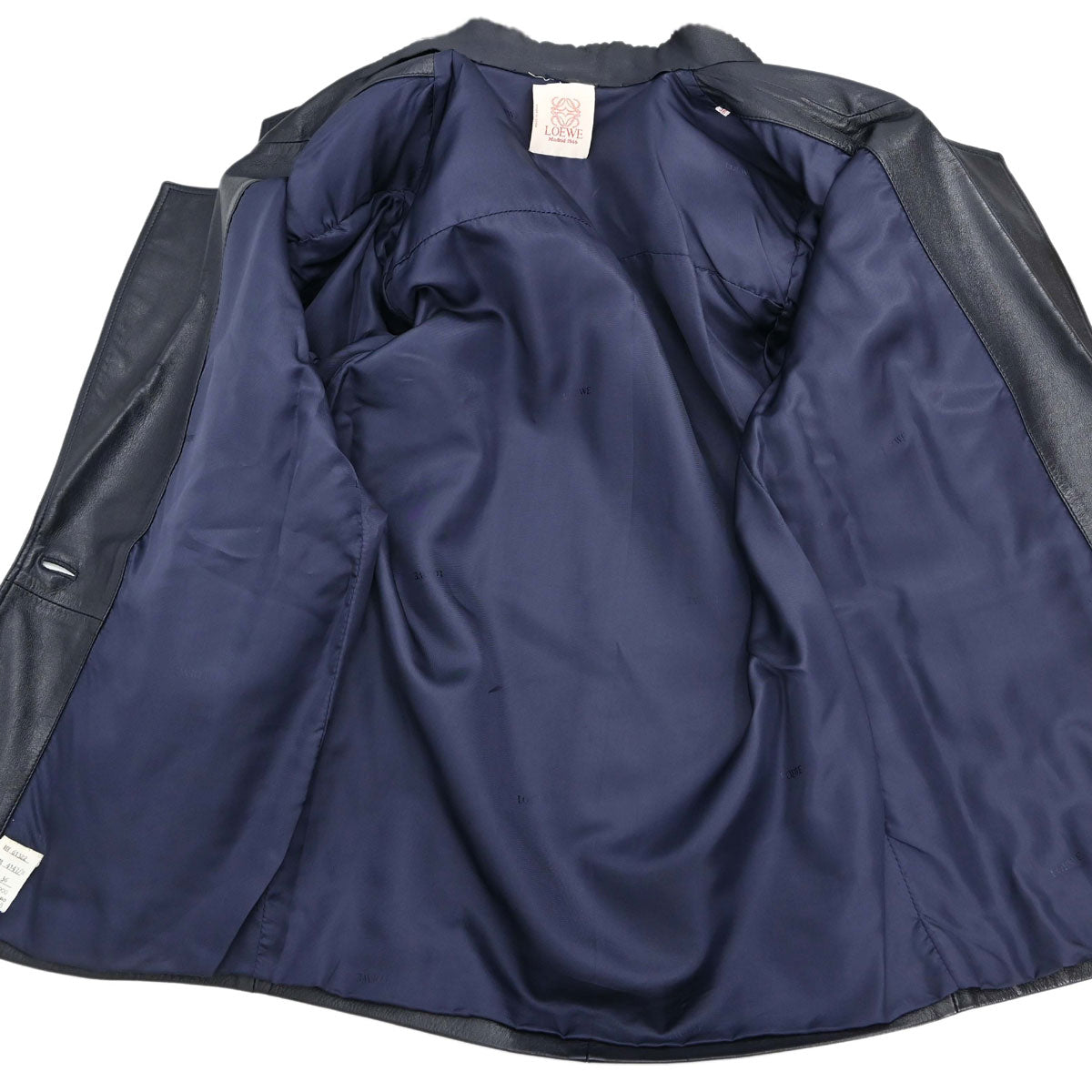 Loewe Leather Jacket Navy #36