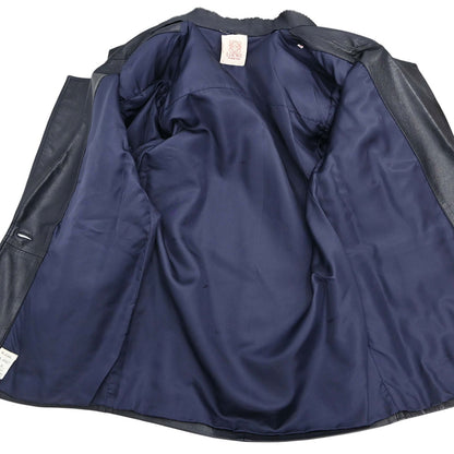 Loewe Leather Jacket Navy #36