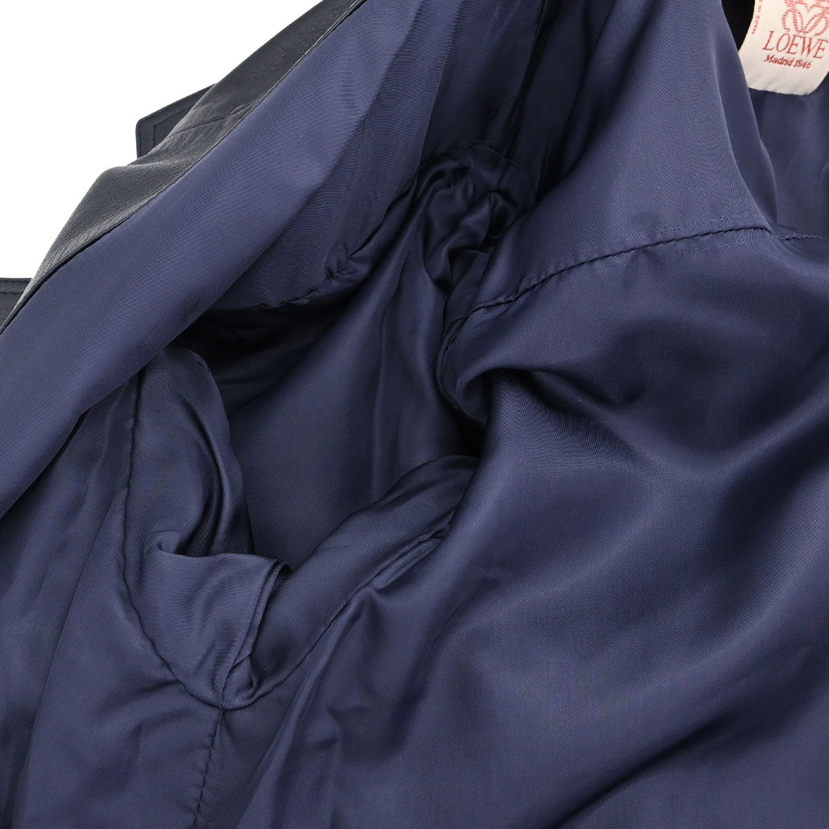 Loewe Leather Jacket Navy #36