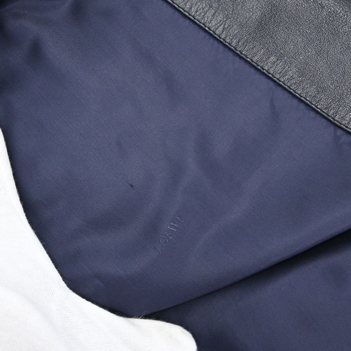 Loewe Leather Jacket Navy #36