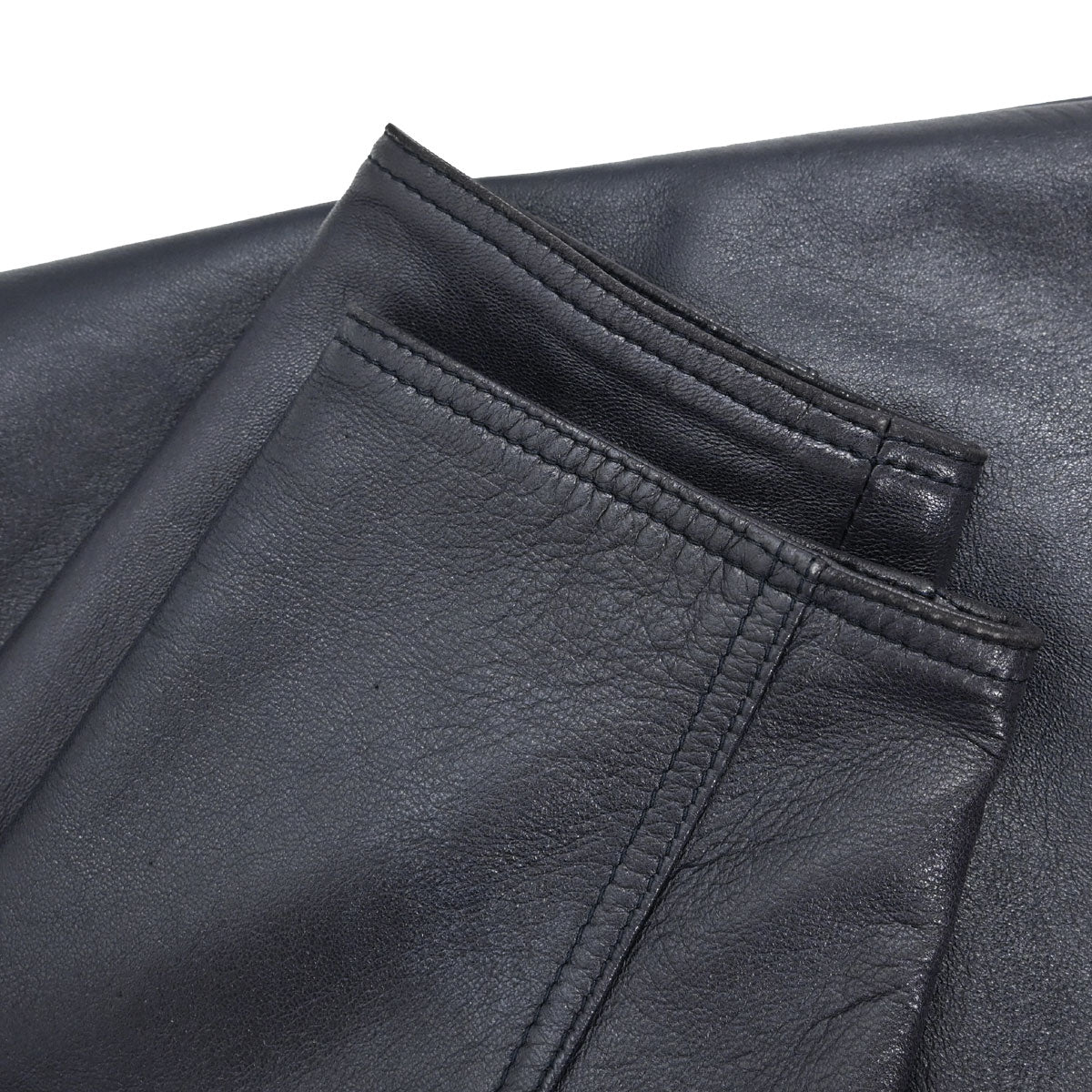 Loewe Leather Jacket Navy #36