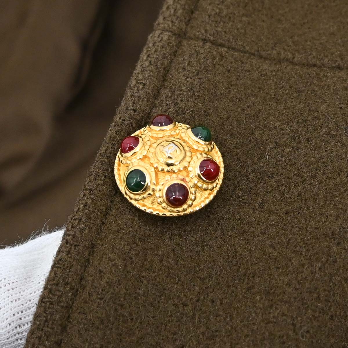 Chanel 1996 Single Breasted Jacket Brown #40