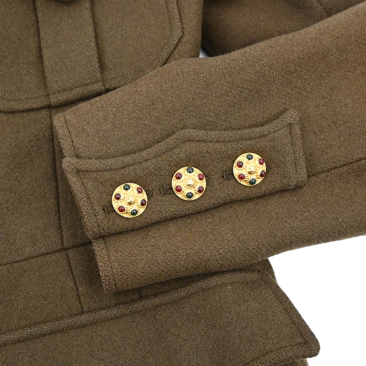 Chanel 1996 Single Breasted Jacket Brown #40