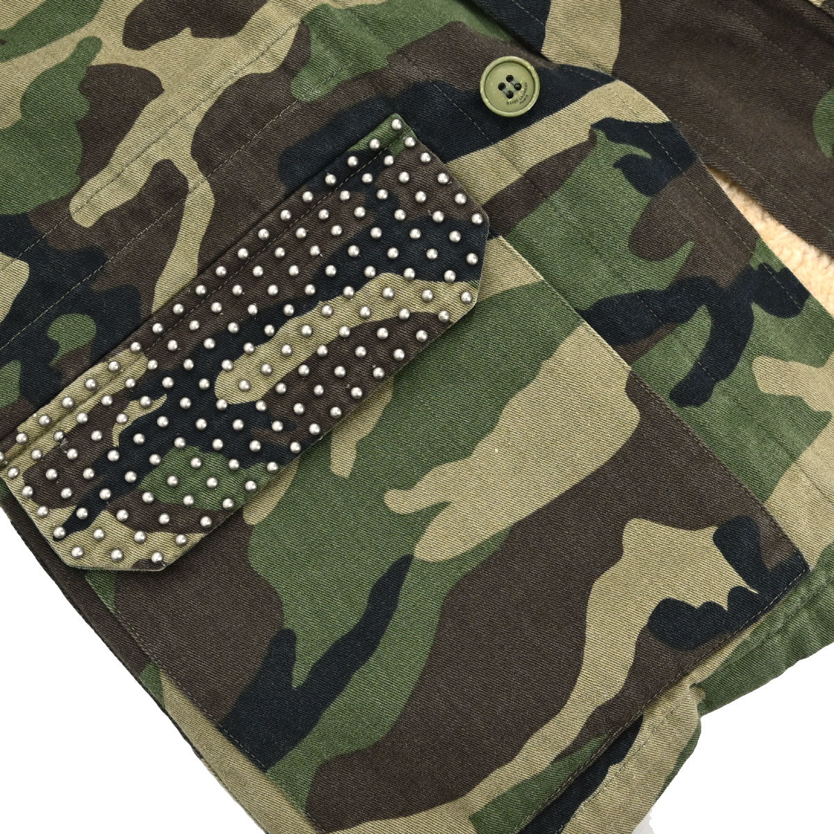 Saint Laurent 2019 Camouflage Jacket Khaki #F34