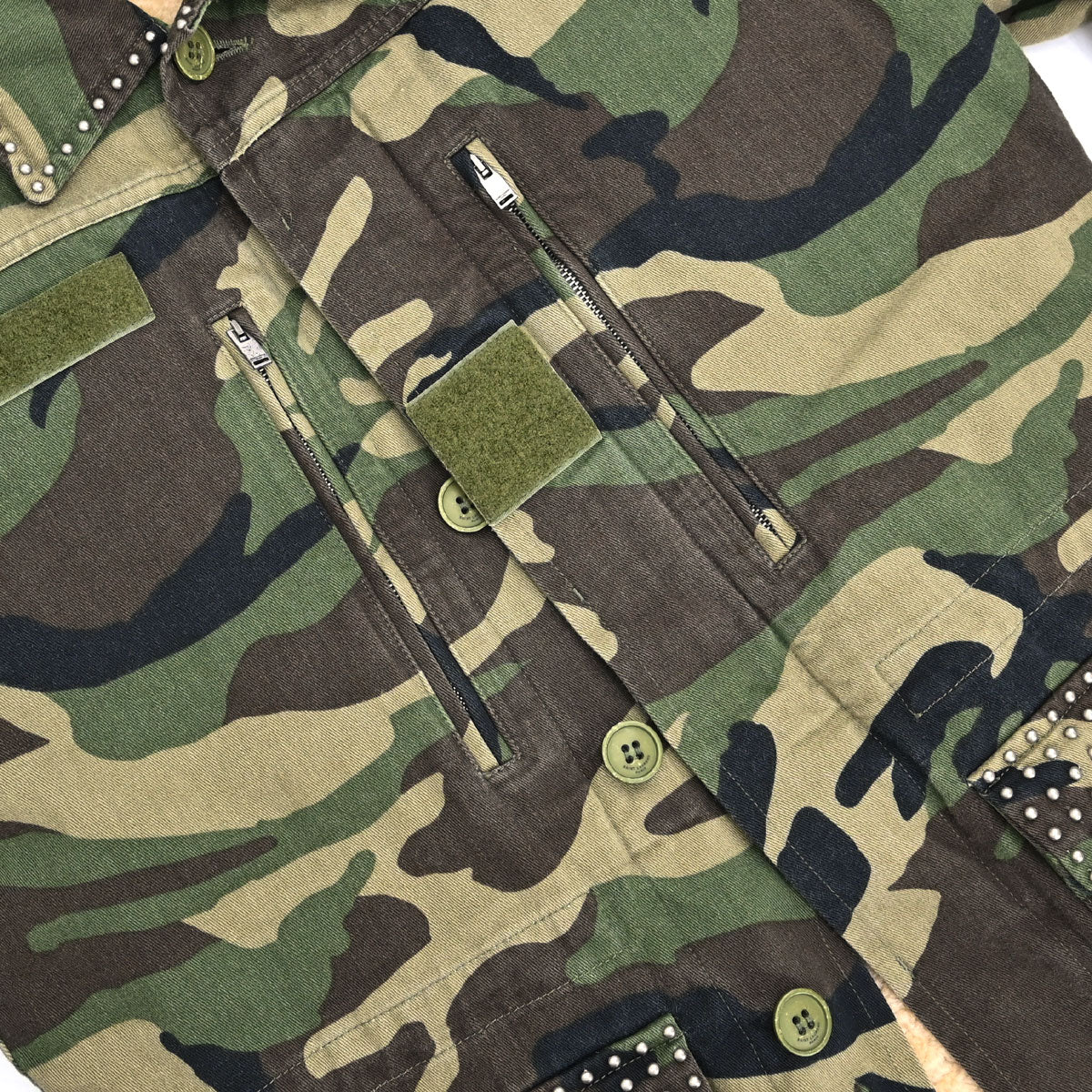 Saint Laurent 2019 Camouflage Jacket Khaki #F34