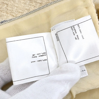 Chanel 2012-2013 Sleeveless Tweed Top Ivory #34