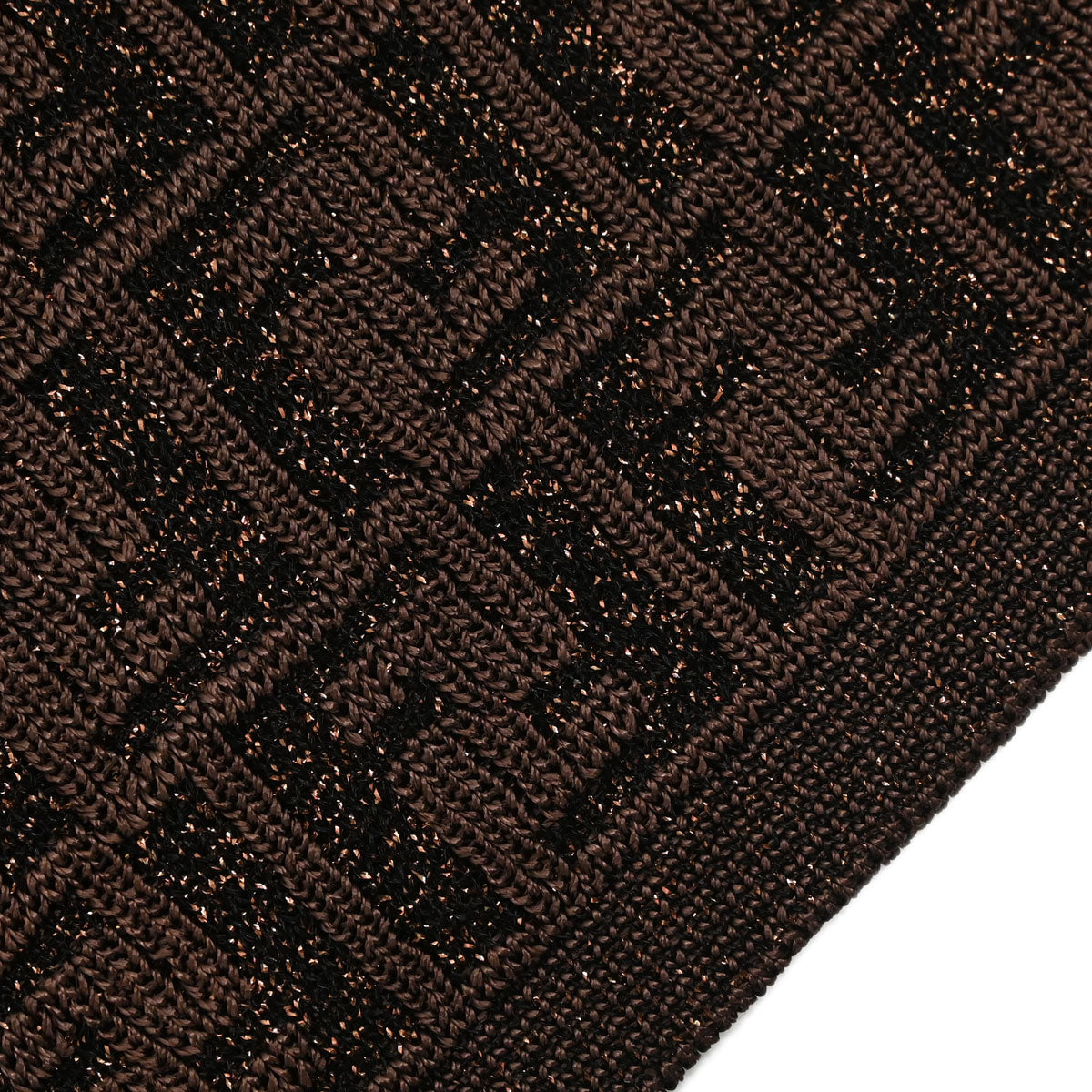 Fendi Sleeveless Top Zucca Glitter Brown #38