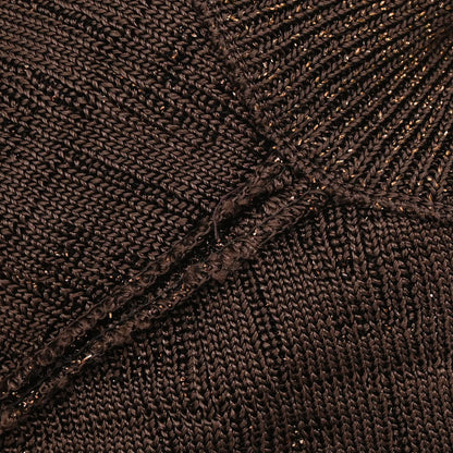 Fendi Sleeveless Top Zucca Glitter Brown #38