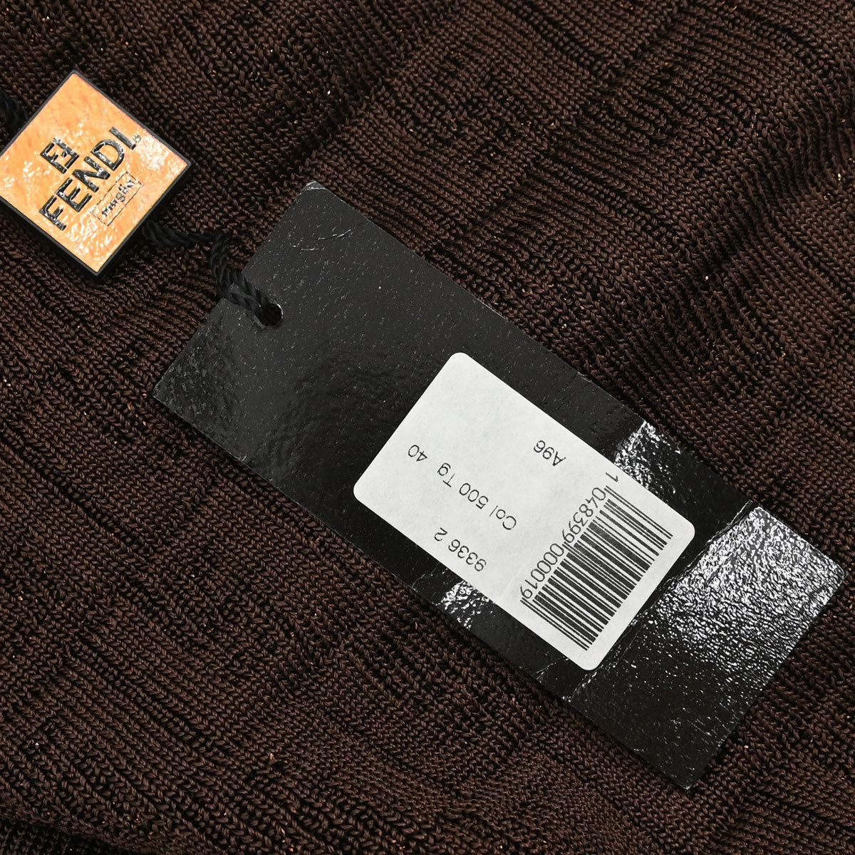 Fendi Sleeveless Top Zucca Glitter Brown #38