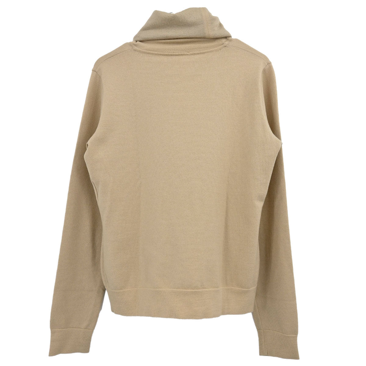 Chanel 2004 Turtleneck Sweater Knit Top Beige #42