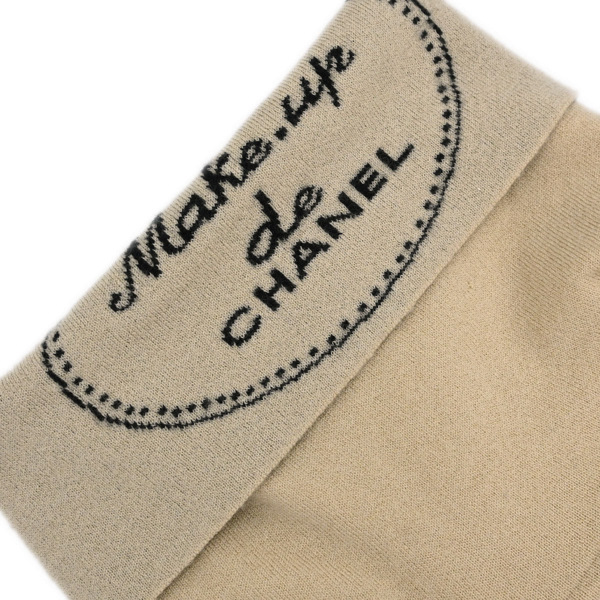 Chanel 2004 Turtleneck Sweater Knit Top Beige #42