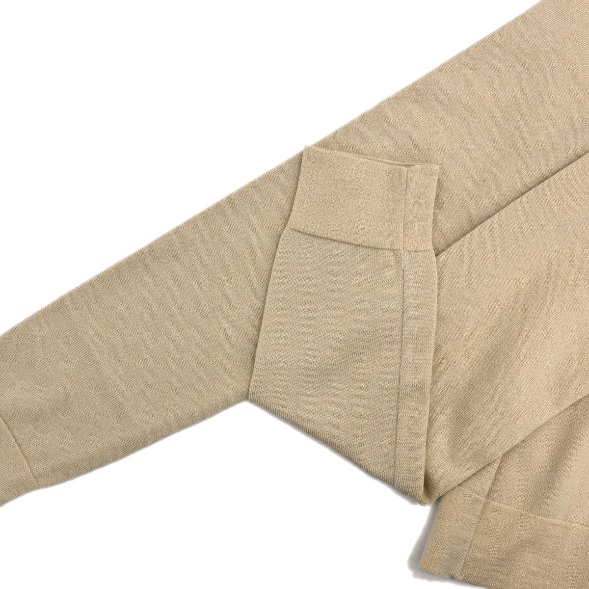 Chanel 2004 Turtleneck Sweater Knit Top Beige #42
