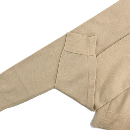 Chanel 2004 Turtleneck Sweater Knit Top Beige #42