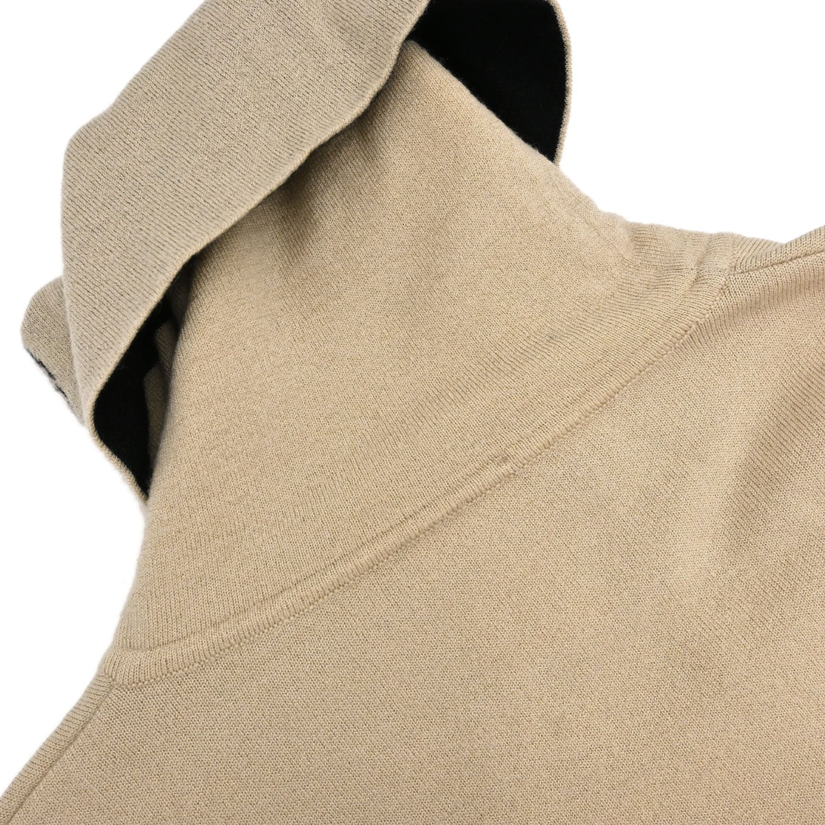 Chanel 2004 Turtleneck Sweater Knit Top Beige #42
