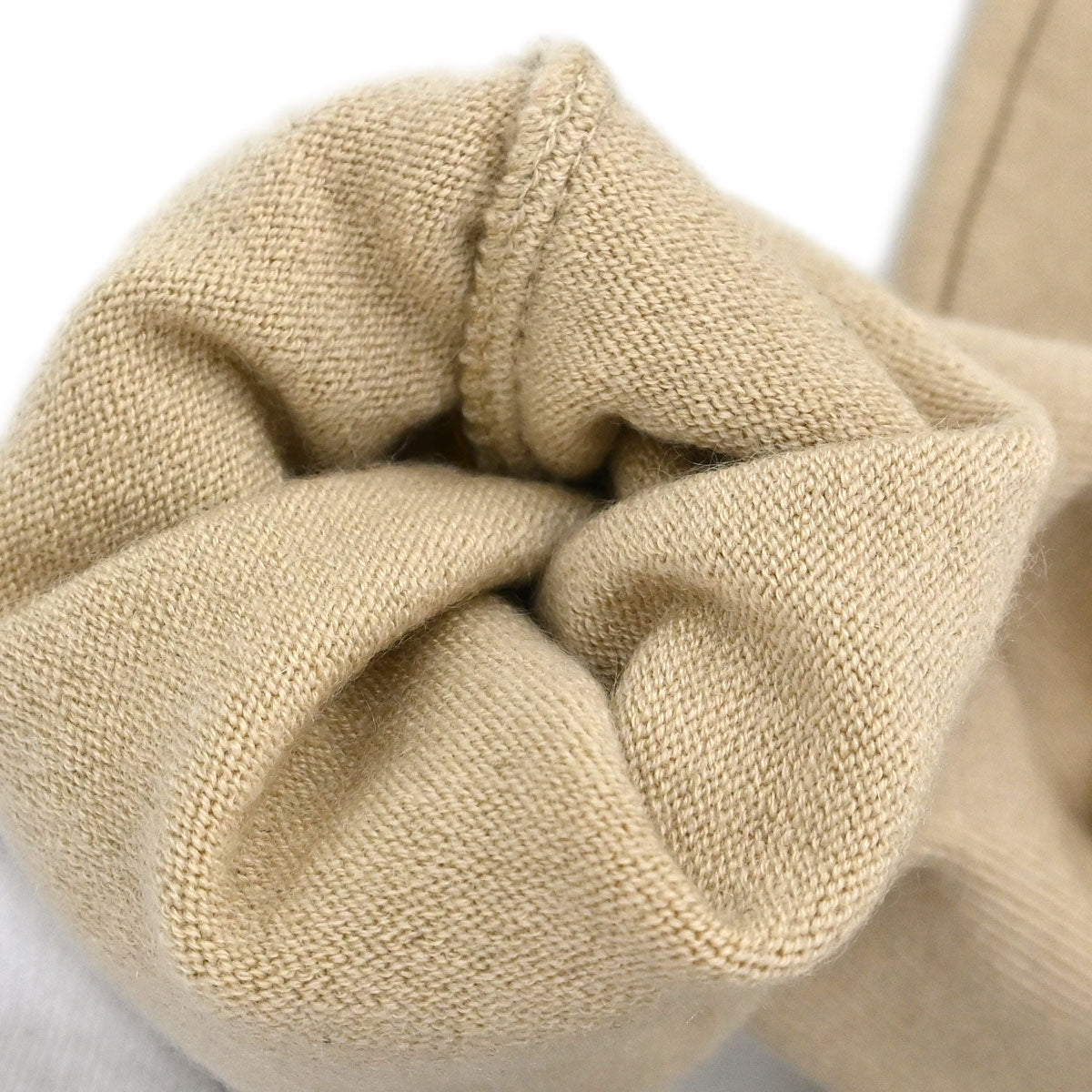 Chanel 2004 Turtleneck Sweater Knit Top Beige #42