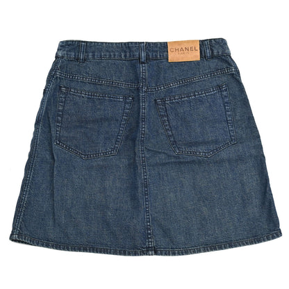 Chanel 2000 Denim Skirt Indigo #40