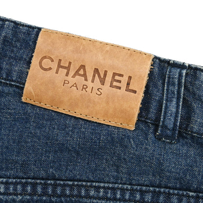 Chanel 2000 Denim Skirt Indigo #40