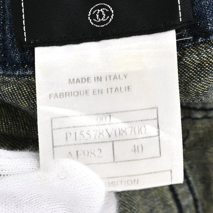 Chanel 2000 Denim Skirt Indigo #40