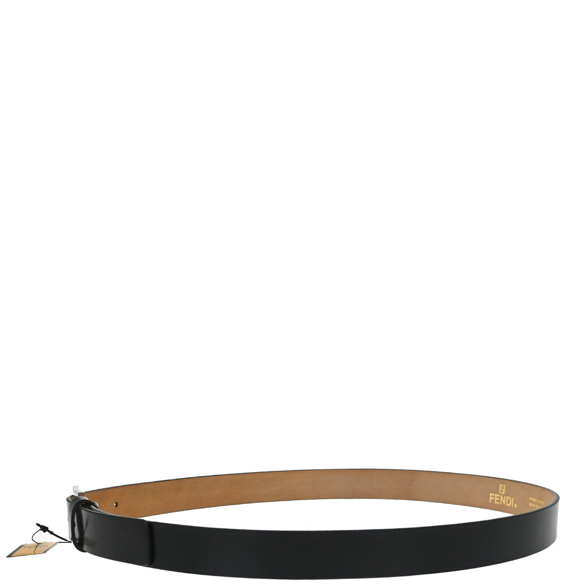 Fendi Belt Black Leather #110/125 Small Good