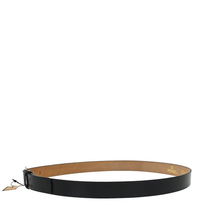 Fendi Belt Black Leather #110/125 Small Good
