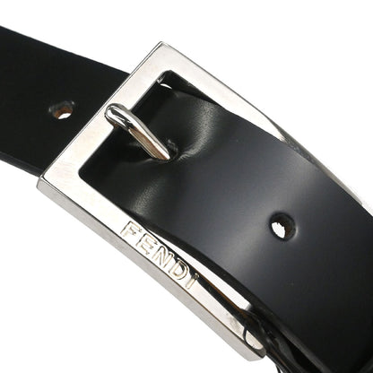Fendi Belt Black Leather #110/125 Small Good