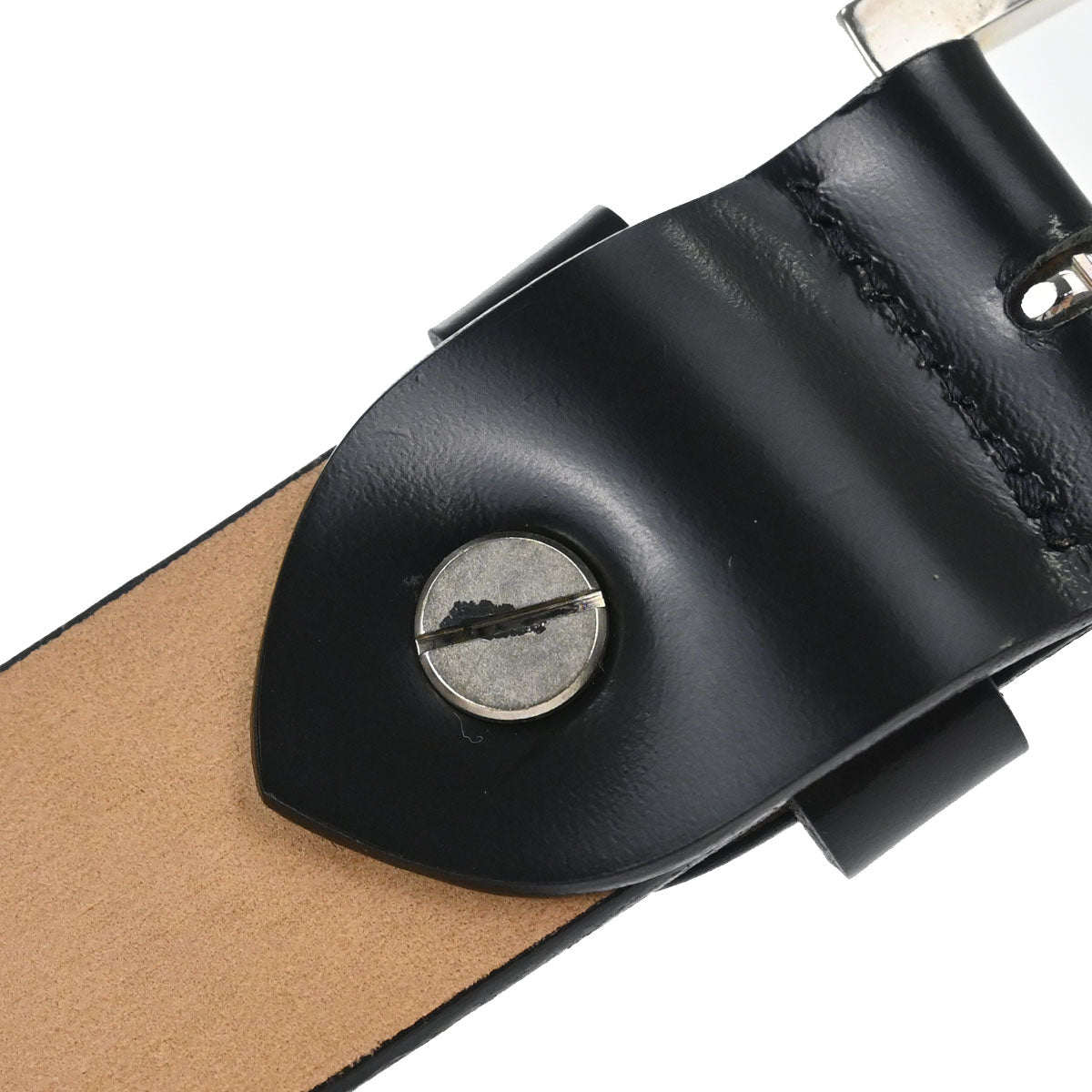 Fendi Belt Black Leather #110/125 Small Good