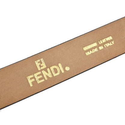Fendi Belt Black Leather #110/125 Small Good