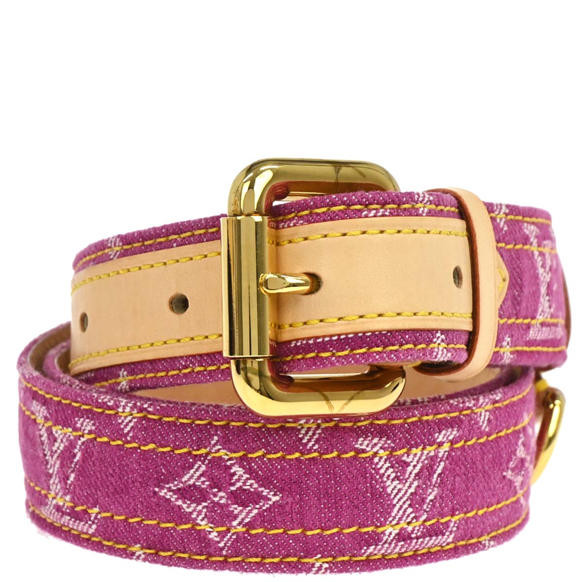 Louis Vuitton 2006 Pink Monogram Ceinture Belt M6925U #90/36 Small Good