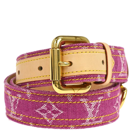 Louis Vuitton 2006 Pink Monogram Ceinture Belt M6925U #90/36 Small Good