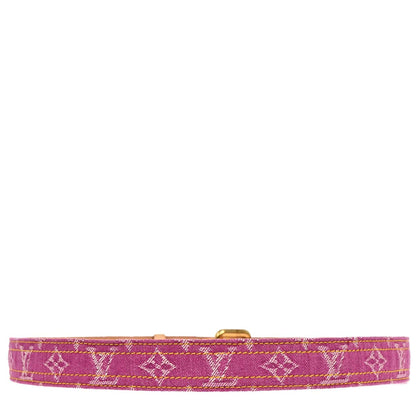 Louis Vuitton 2006 Pink Monogram Ceinture Belt M6925U #90/36 Small Good