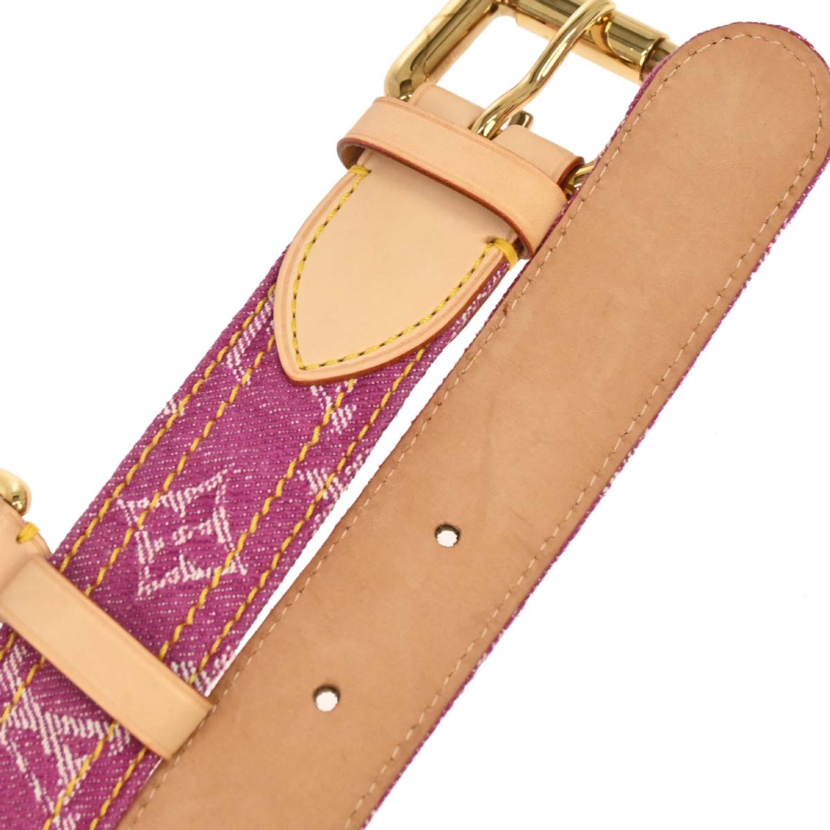Louis Vuitton 2006 Pink Monogram Ceinture Belt M6925U #90/36 Small Good