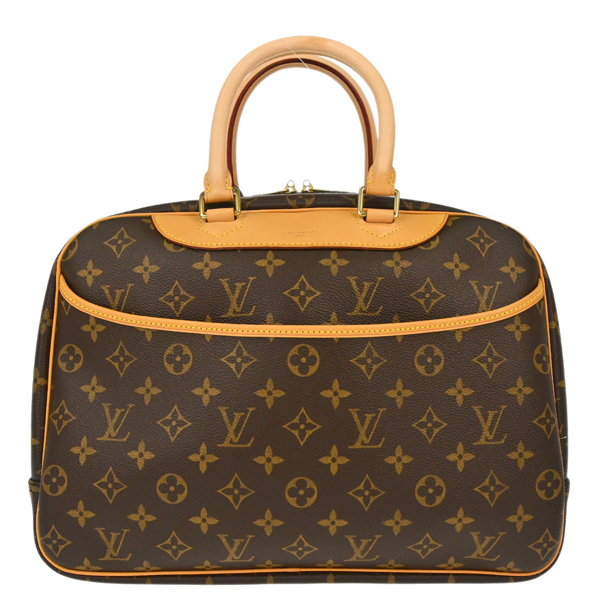 Louis Vuitton 2005 Monogram Deauville Bowling Vanity Handbag M47270