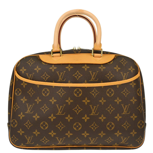 Louis Vuitton 2005 Monogram Deauville Bowling Vanity Handbag M47270