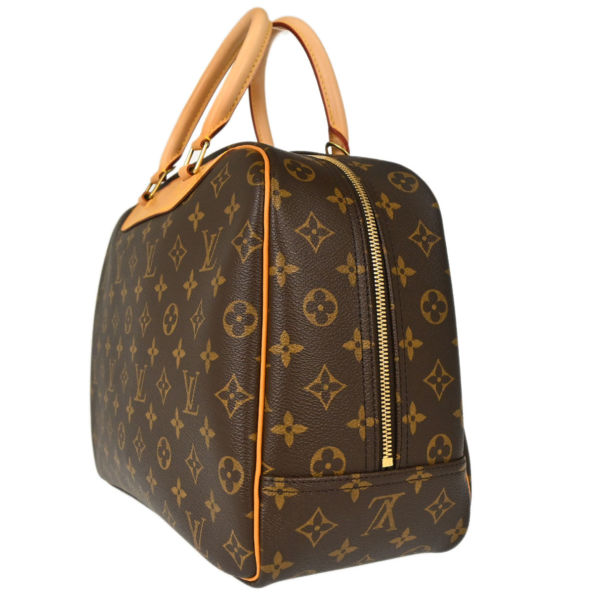 Louis Vuitton 2005 Monogram Deauville Bowling Vanity Handbag M47270
