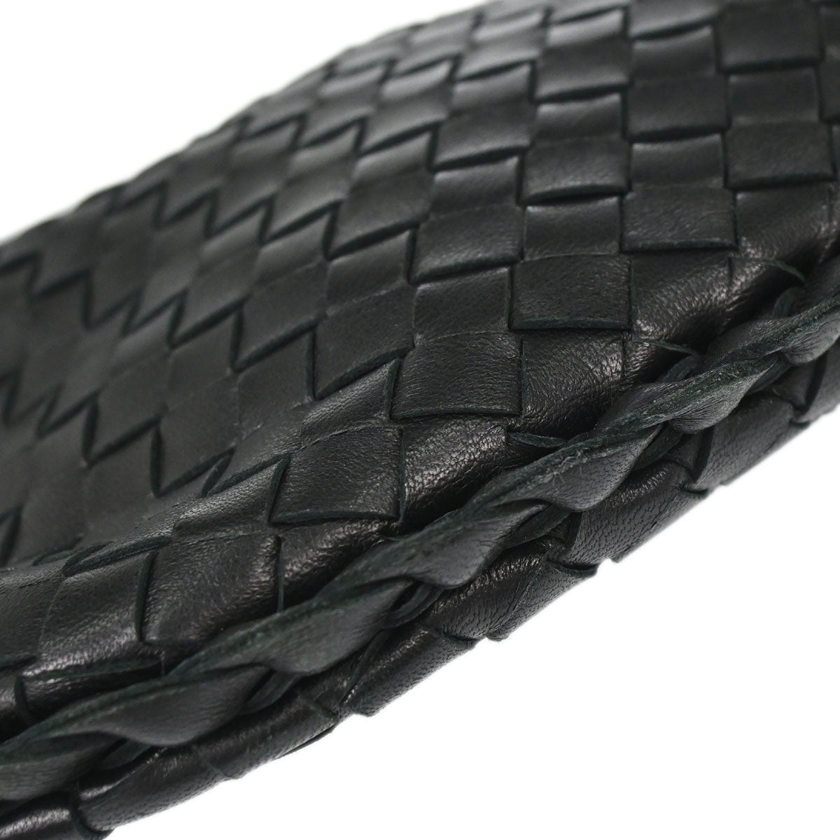 Bottega Veneta Black Lambskin Intrecciato Hobo Handbag