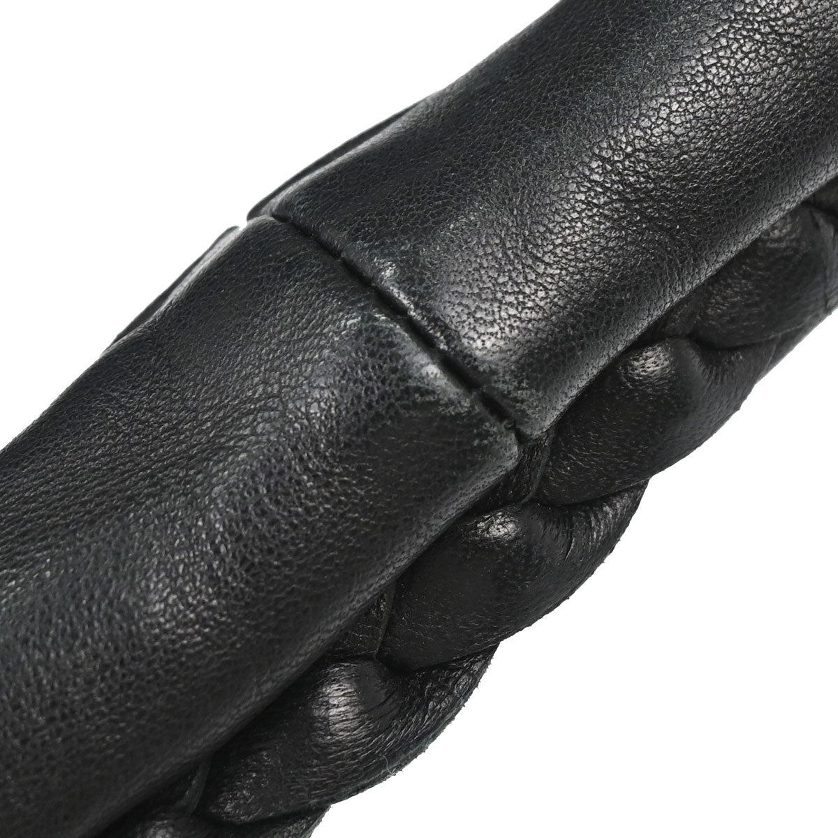 Bottega Veneta Black Lambskin Intrecciato Hobo Handbag