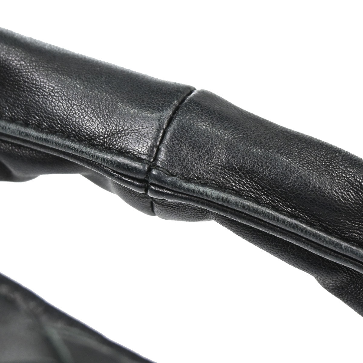 Bottega Veneta Black Lambskin Intrecciato Hobo Handbag
