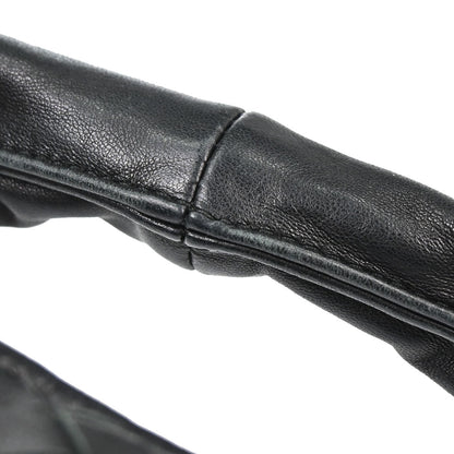 Bottega Veneta Black Lambskin Intrecciato Hobo Handbag
